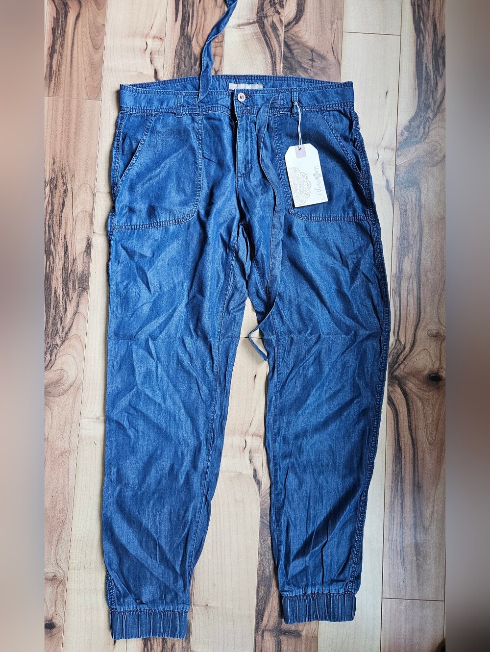 Blossom Navy Denim Joggers